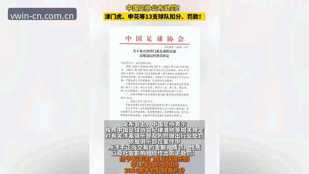 德赢体育秒速注册官方下载 中国足协第三批禁足名单全面评测:65人受罚背后的行业震荡与德赢体育赛事观察